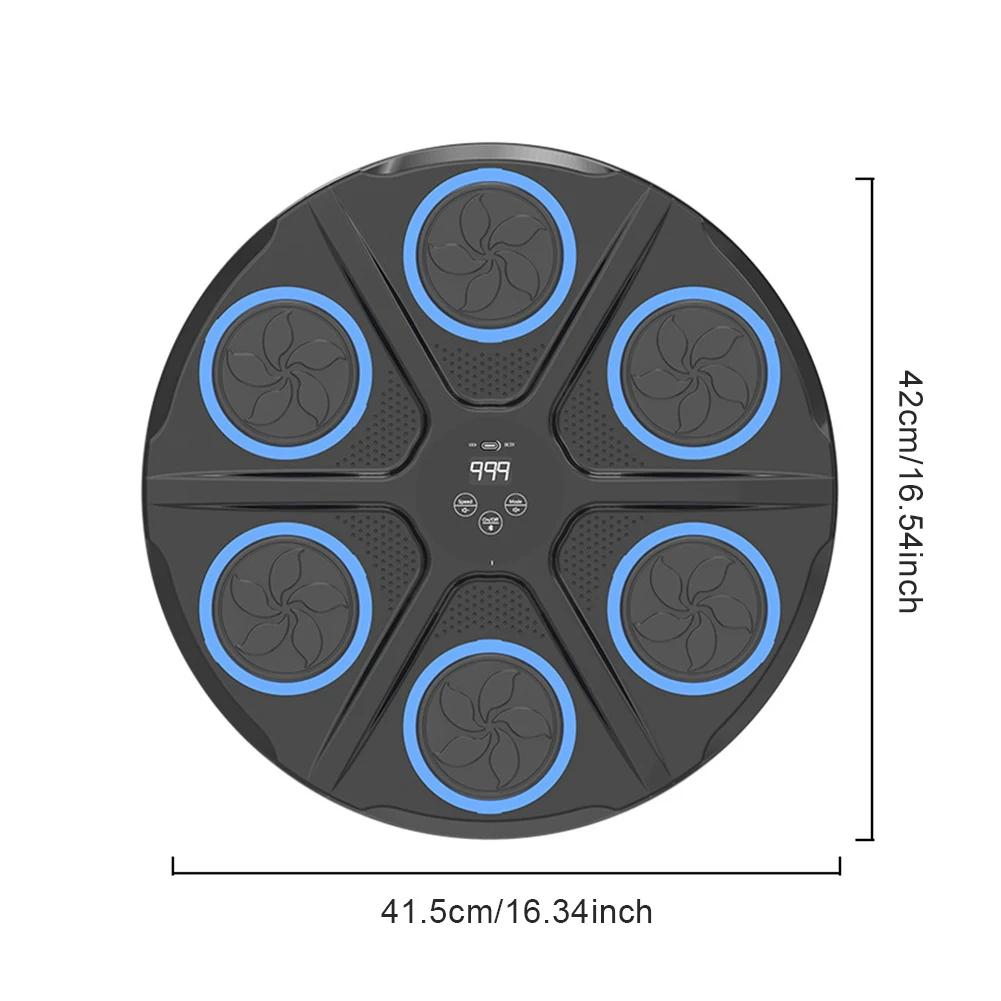 Máquina de boxe musical, máquina de treino de boxe, velocidade ajustável, equipamento de exercício montado na parede, luz rgb com luvas para academia em casa - Image 1