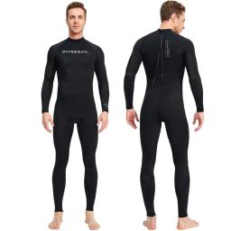 Fato de natação de secagem rápida para homens, proteção UV de nylon adulto, traje de mergulho com snorkel, esportes aquáticos, roupa de mergulho de peça única - Image 4