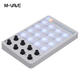 M-Vave SMC-PAD LaunchPad, Design Controlador Portátil, MIDI Sem fio Bateria Recarregável, 16 RGB - Image 6