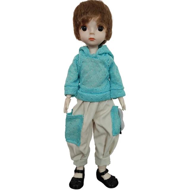 Boneca BJD 28cm 1/6 Masculina Articulada com Olhos 3D e Acessórios