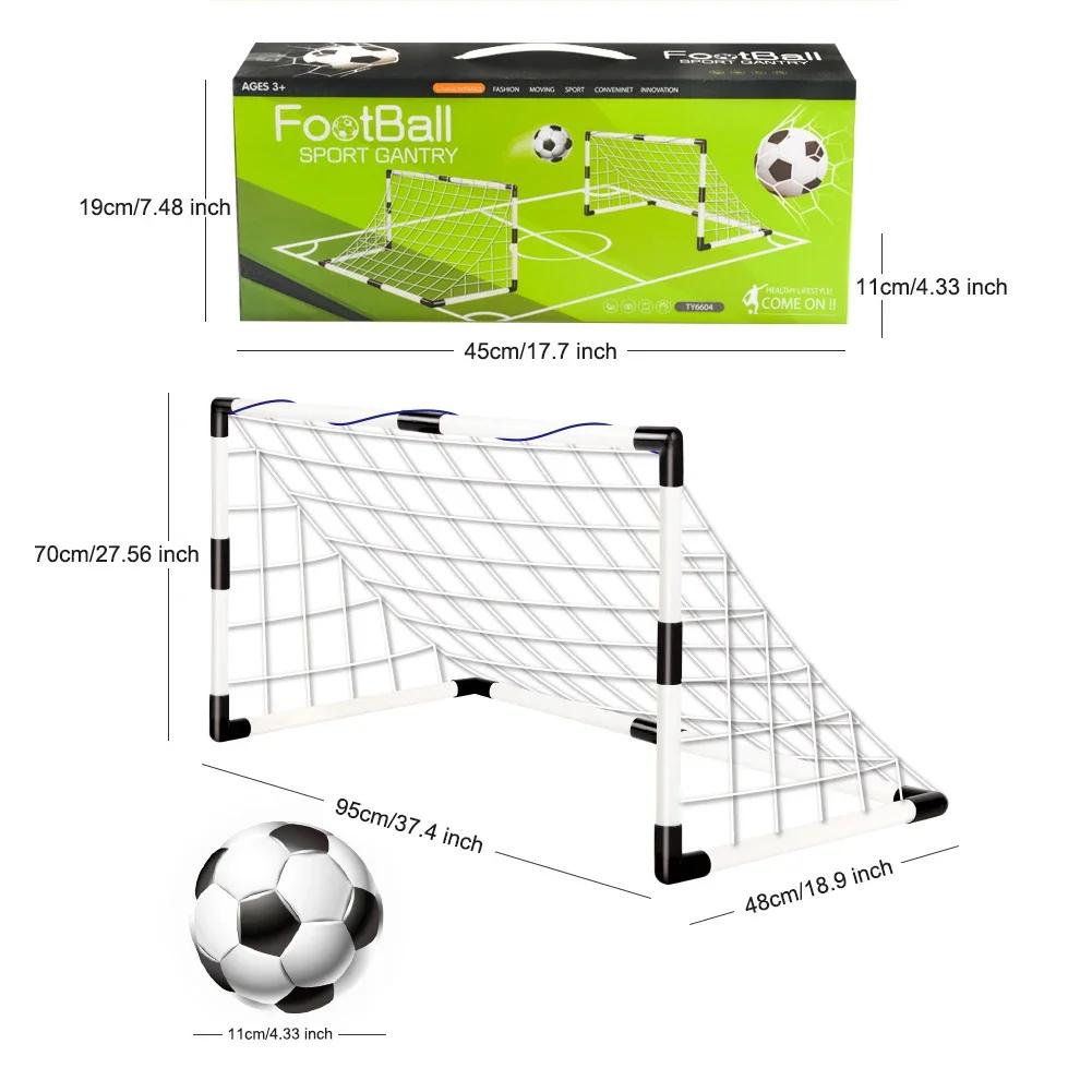 Objetivo de futebol dobrável com bomba e bola para crianças, Portão portátil do futebol, Treinamento de futebol ao ar livre, Brinquedo esportivo - Image 1