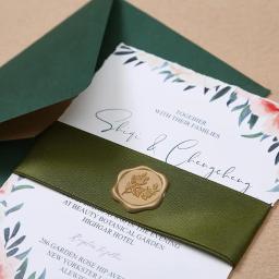 Selo de cera adesivos para convite de casamento, selo Envelope adesivos, convites Envelopes, embrulho, artesanato DIY, decorar, 100pcs - Image 4
