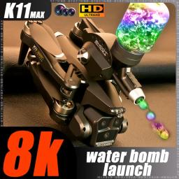 K11Max Paintball Launcher Drone com câmera profissional 8K, motor sem escova, 3-Camera HD, brinquedo de controle remoto - Image 1