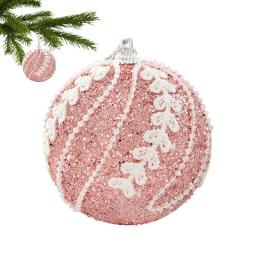 Lantejoulas Glitter Ball Ornamentos para Árvore de Natal, Decoração Pendurada, Bolas De Férias, 8cm - Image 5