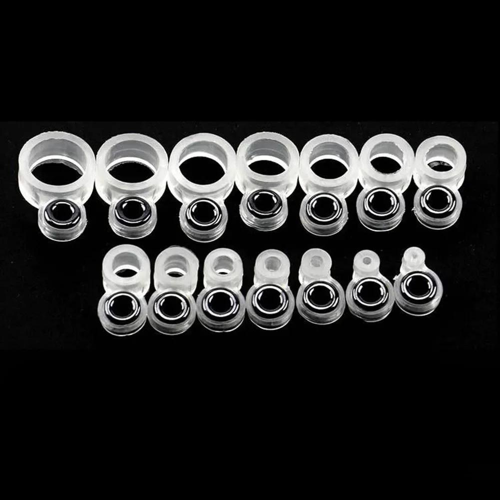 14/22Pcs Silicone Pesca Rod Guia Fio Anel de Cerâmica Dica Repair Kit Linha Guias Rod Anel E Fio Loop 3.7mm Diâmetro Interno - Image 1