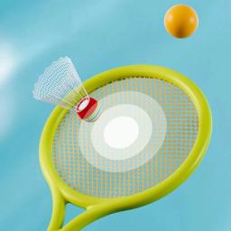 Raquetes leves de badminton para crianças, raquetes de tênis com bolas para jogos familiares, brinquedo infantil - Image 5