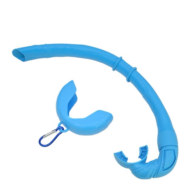 Snorkel Dobrável em Silicone com Estojo Compacto e Tubo de Respiração para Freediving e Mergulho Flexível