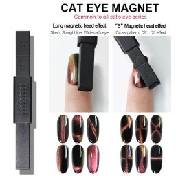 Arte clavo novo olho de gato vara magnética 4 estilos ferramentas da arte do prego ímã para unha gel polonês 3d magia efeito linha tira caneta magnética - Image 2