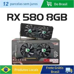 Soyo placas gráficas amd radeon rx580 2048sp 8g gddr5 256bit dvi dp placa de jogos de vídeo componentes do computador desktop gpu rx 580 - Image 4