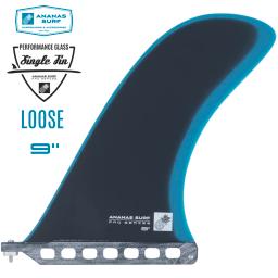 Ananas surf 9 "Polegada fin frouxo surfboard fibra de vidro centro única caixa longboard eua base sup acessórios noserider estilo - Image 4