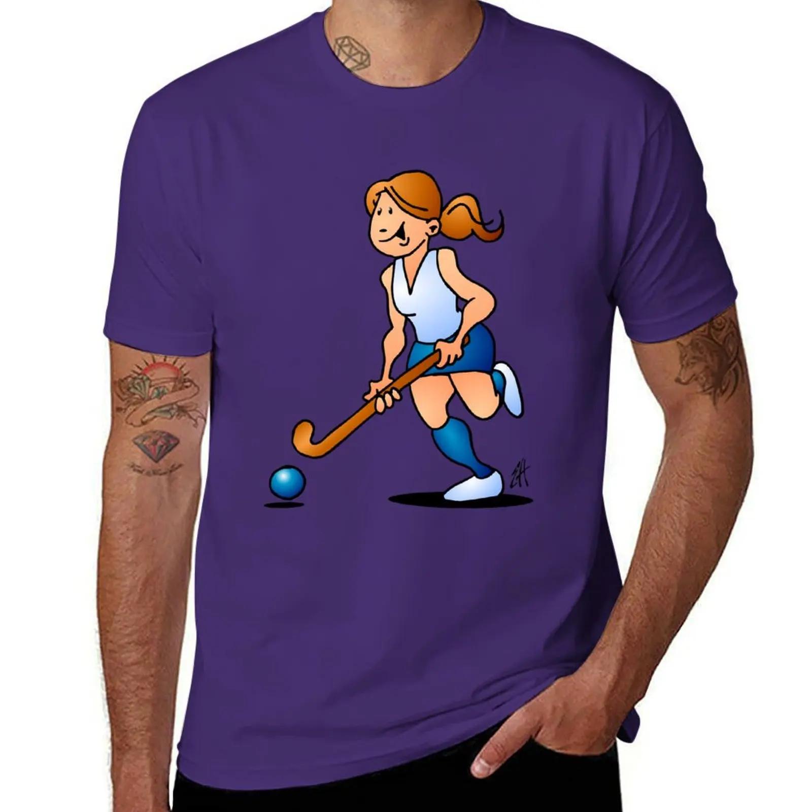 Camiseta de hóquei de campo masculina, roupa para menino e menina, pacote de camisetas gráficas Kawaii - Image 1