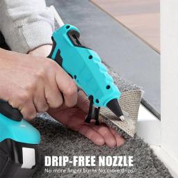 Pistola de cola quente sem fio para artesanato, ferramentas de reparação, 50W, 7mm, 18V, bateria de lítio 20V, Dewalt, Milwaukee, BlackDecker, Bosch - Image 3