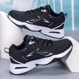 Homens plus size tênis de alta qualidade pulseira de couro ao ar livre sapatos casuais novo luxuoso anti deslizamento resistente ao desgaste tênis masculino - Image 2