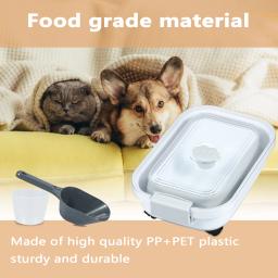 Recipiente De Armazenamento De Alimentos Hermético para Gato e Cão, 12 L, 20L, Recipiente De Armazenamento De Alimentos Para Animais De Estimação, Caixa De Armazenamento De Alimentos Dobrável - Image 6