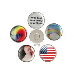 Marcador de bola de golfe personalizado com clipe de chapéu de golfe magnético pacote de 10 peças ótimo presente de golfe para golfista - Image 1