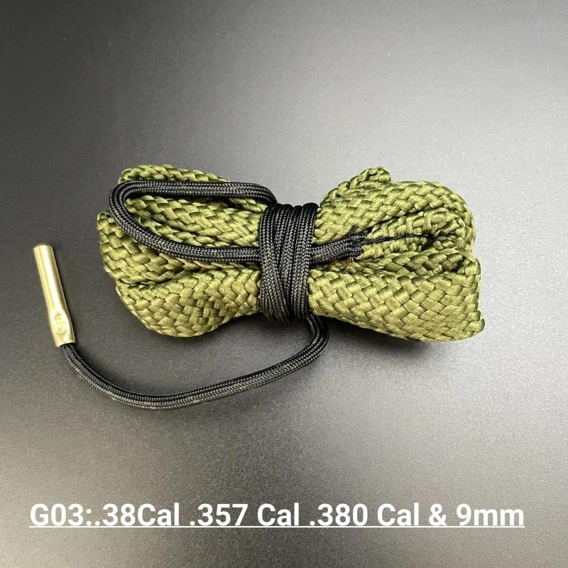 Arma limpeza kit, arma limpeza ferramenta, cano rifle, com corda e escova, 12ga, 16ga,. 22, Cal. 223cal,. 303. 308. 338, 5,56 milímetros, 7,62 milímetros - Image 1