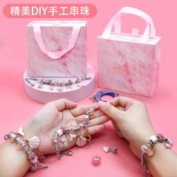 Charm Bracelet Making Kit para Crianças Idades, Contas de Jóias, Artesanato DIY para Meninas, Conjunto de Jóias para Artes e Ofícios, 66 Peças - Image 5