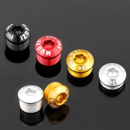 MUQZI-Alumínio Liga Pedal Parafuso, Bicicleta Capa Pedal, Poeira Parafuso, M14, MTB Road Bike, Ciclismo Peças, 2pcs - Image 2
