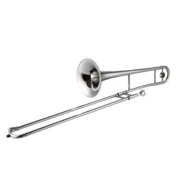 Prata Trompete Alto Trombone, Bb Tone, B Flat, Instrumento de Sopro, Cupronickel, Bocal, Limpeza Stick Case, Iniciante, Professor - Image 5