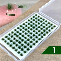 Adesivo Static Grass Tufts para Cenário em Miniatura, Ferramenta de mão para Railroad Terrain, Cenário Árvores, Bushy Green - Image 1