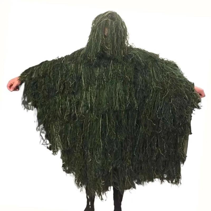 Adulto exterior Caça Manto, Ghillie Suit, Fotografia Roupas, Camuflagem Hunter, Jungle Hunting Poncho - Image 1