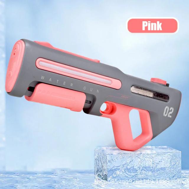 Arma de Armazenamento de Água Automática para Crianças - Brinquedo Portátil de Verão para Brincadeiras ao Ar Livre e Lutas de Fantasia
