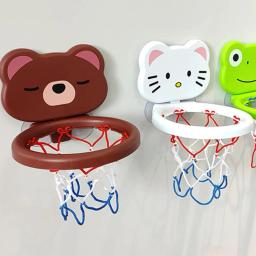Um terno de brinquedo infantil mini bonito ursinho basquete banheiro brinquedos de banho atirar na cesta jogos na piscina - Image 4