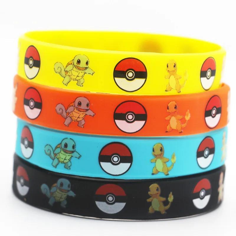 Pokémon Noctilucent Silicone Pulseira, Pulseira Anime, Bolso Elf, Pikachu, Pulseira dos desenhos animados, Presentes de festa, Acessórios Cosplay, Brinquedos - Image 1