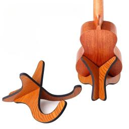 Ukulele de madeira portátil para guitarra, Acessórios para mini guitarra, Suporte para cordas musicais, Exibição de instrumentos - Image 4
