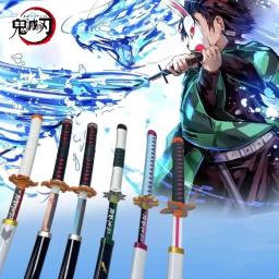 Demon Slayer Metal Katana Espadas, Figura Anime, Espada Bainha, Arma, Adereços Modelo, Decoração de Casa, 25cm - Image 1
