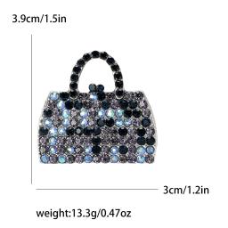 Alfinetes de bolsa de strass para mulheres unissex vidro suprimentos diários broches evento festa mochila decoração acessórios de roupas - Image 3