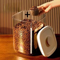 Recipiente de alimento do cão e do gato, tanque de armazenamento plástico selado, umidade-prova latas, garrafas transparentes e frascos, acessórios para animais domésticos, 6kg - Image 3