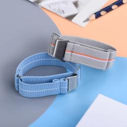Alta qualidade pulseira de náilon do exército francês 20mm 22mm pára-quedas elástico náilon pulseiras de relógio preto verde amarelo azul cáqui laranja vermelho - Image 1