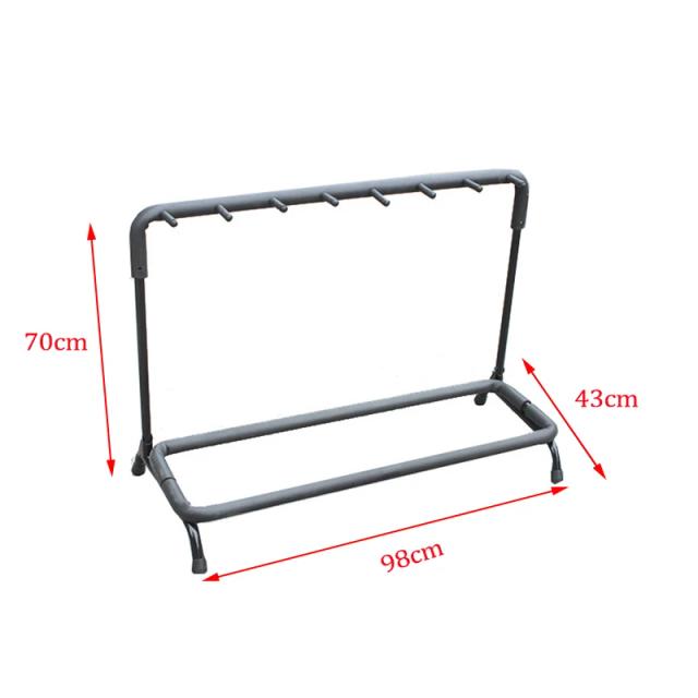 Suporte Dobrável Universal para Guitarras - Rack de Armazenamento para 3, 5 ou 7 Instrumentos