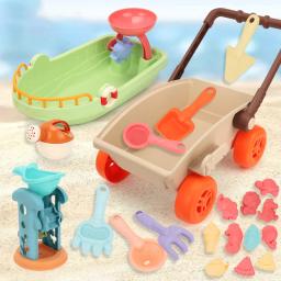 Beach Sand Play Toy para crianças, sandbox, pá, moldes animais, acessórios de praia, verão, ao ar livre, beira-mar, jogo aquático - Image 2