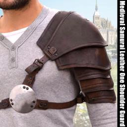 Armadura viking medieval de ombro único, couro pu ajustável, gladiador, cavaleiro, pauldrons, guerreiro pirata, fantasia cosplay - Image 3