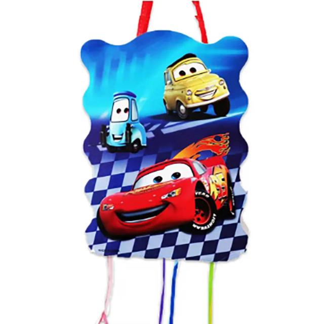 Pinata do Carro Lightning McQueen da Disney para Festa de Aniversário - Decoração DIY para Meninos e Meninas