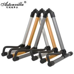 Suporte de guitarra de liga de alumínio universal, Almofada dobrável, A-Frame Floor Stand, Guitar Protector Acessórios - Image 1