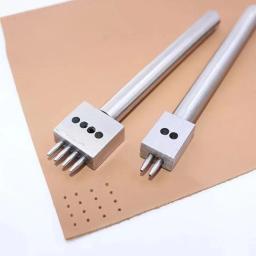 Ferramenta de perfuração de couro com espaçamento de 4mm5mm6mm, 2/4/6 pinos, perfurador de costura, cinzel de couro para trabalho de couro, ferramentas artesanais - Image 5