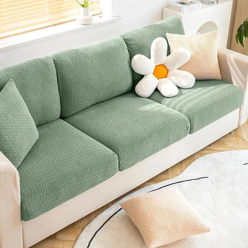 LEVIVEI-Jacquard Sofa Seat Cushion Cover, Sofá Capas para Sofás, Anti-Poeira, Slipcover Removível, Protetor de Móveis, Crianças, Animais - Image 1