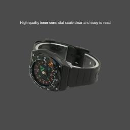 Bússola de pulso portátil para acampamento, Watch Band, Slip Navigation Compass, Strap Survival Tools - Image 5
