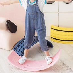 Equipamento de treinamento de equilíbrio antiderrapante para crianças, treinamento sensorial, brinquedo de ganga, Rocker Wobble Board, criança, menino, menina, criança, criança - Image 2