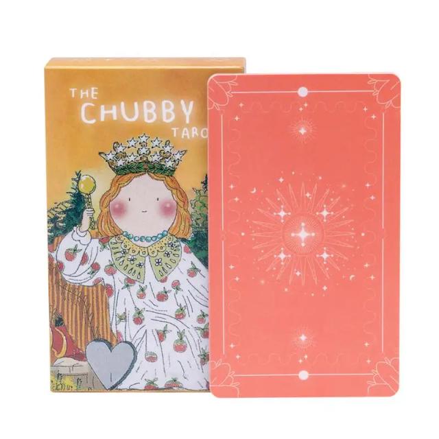 Cartas de Tarô Chubby: Jogo Original de Adivinhação com 79 Peças em Tamanho Compacto 12x7cm