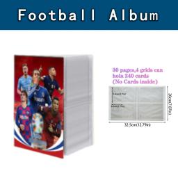 Coleção de cartões Star Football, Álbum Azul, Mapa, Carta Titular, Pasta, Pasta de livros, Kid Toy Gift, Novo, 240pcs, 2023 - Image 3