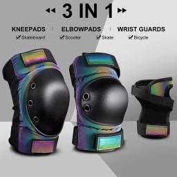 GOMOREON-Cotovelo e Joelheiras para Adultos e Crianças, Guardas, Esporte, Equipamento de Proteção para Skate, Patinação, Scooter, Ciclismo, Juventude - Image 2