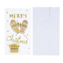 8 pçs/lote feliz natal cartões com envelope convites de natal ano novo cartão postal natal feriado festa suprimentos - Image 5