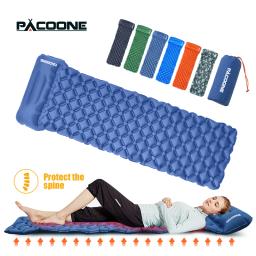 PACOONE-Colchão de Ar Ultraleve com Travesseiros, Outdoor Camping Dormir Pad, Dobrável Sleep Mat, Colchão de Praia, Viagem e Caminhadas Mat, Novo - Image 6