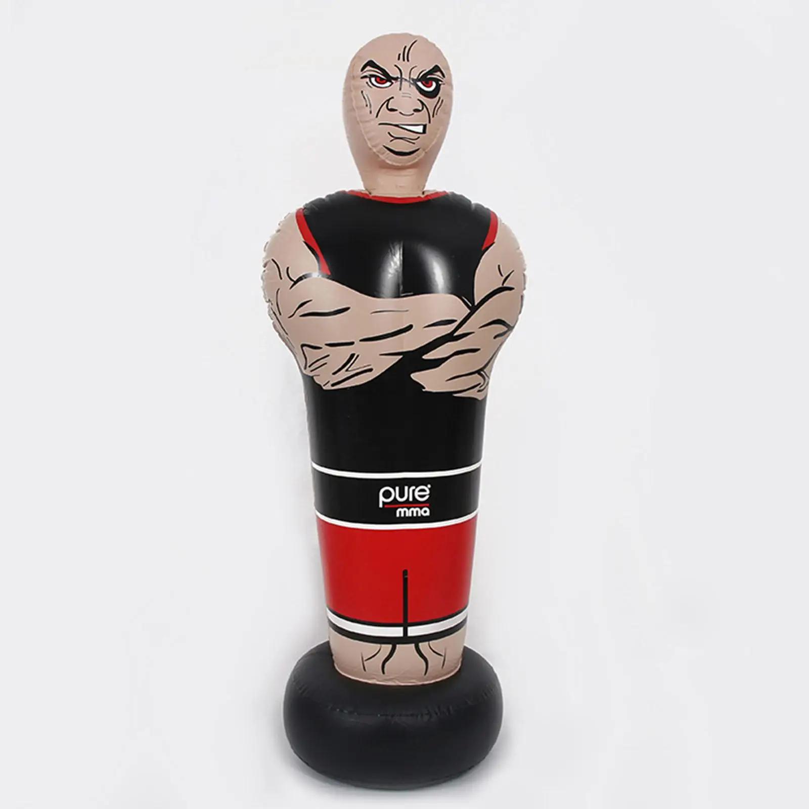 Saco de perfuração inflável para interior e exterior, Boneco de boxe, Saco de areia autônomo Karate Fitness Tool Exercício Muay Thai - Image 1
