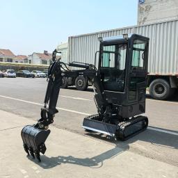 Miniescavadeira Escavadeira elétrica de 1 tonelada e 1,5 toneladas com escavadeira diesel de cabine fechada para fazenda CE/EPA - Image 3