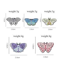 Alfinetes de lapela gramatical para crianças, jóias esmaltadas, emblema de inseto agradável, presente para amigos, ELA, ELAS, ELE, ELE, ELE, Princesa - Image 6